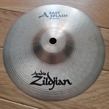 Zildjian A Fast Splash 8 Inch Cymbal Used Quick Decay Crack