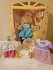 Cornsilk Blonde Cabbage Patch Kid Doll In Box Clothing and Mini Figurines Bundle