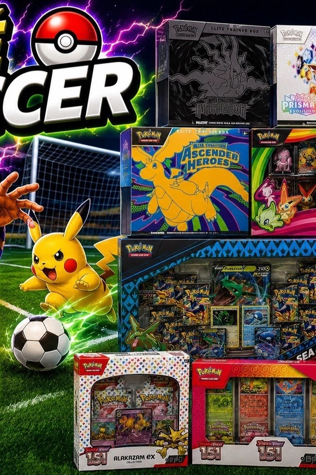 PokeSoccer With 151 Energy Break- Sealed Pokemon Surprise Set -