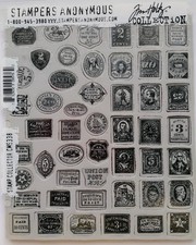 Tim Holtz Cling Rubber Stamps / Stampers Anonymous  Stamp Collector   CMS 338
