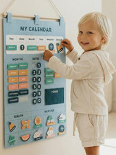 Beautiful Toddler and Kids Calendar - Perfect Homeschool Supplies with Months, D