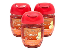 3 BATH  BODY WORKS DISNEY PRINCESS MOANA ANTI-BACTERIAL HAND GEL 1 FL OZ NEW