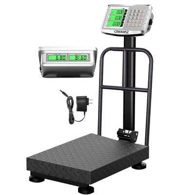 660LBS Industrial Platform Scale Weight Computing Digital Scale Floor Platfor...