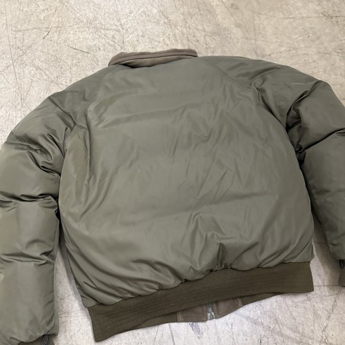Cabelas Premier Northern Goose Down Reversible Jacket Size Large Green Full Zip - Picture 7 of 15