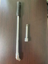 Vtg SK Tools NEW #41653  1/2" Drive Flex-Head Breaker Bar & 1/2” Extension 5”