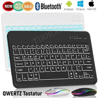 Für Huawei MatePad SE/11 Pro/Honor Pad X9A/X8 Pro QWERTZ Bluetooth Tastatur Maus
