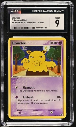 2004 EX Fire Red & Leaf Green #32/112 Drowzee CGC 9