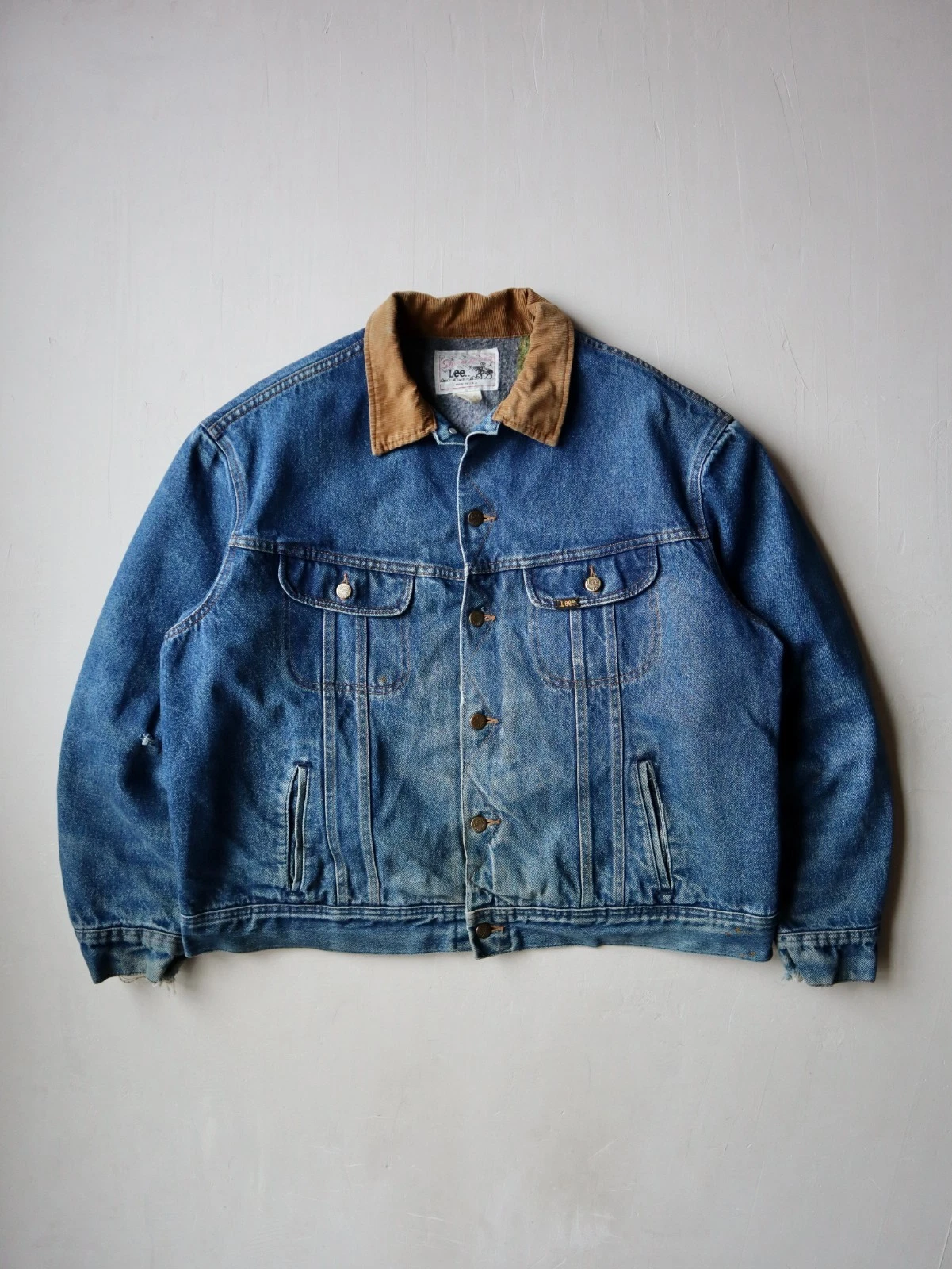 Vintage 80s Lee Storm Rider Blanket Lined Denim Jacket Made in USA Size XXL
Opens in a new window or