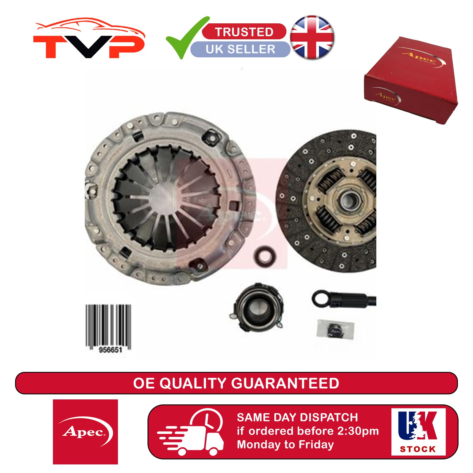Apec Clutch Kit For Isuzu Rodeo 2002-2012 2.5d 3.0d ACL1318