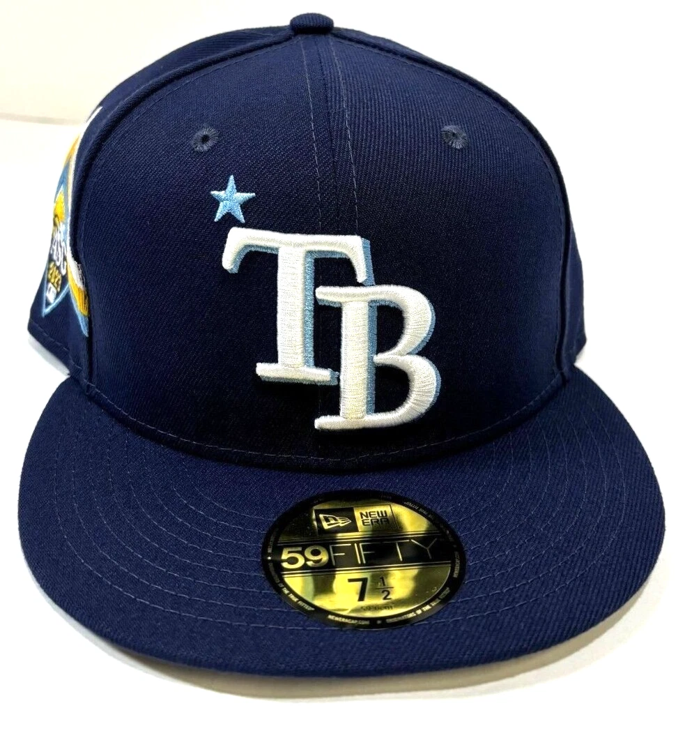 Casquette New Era 59FIFTY Tampa Bay Rays - Taille 7 3/4, Noir Et Bordeaux, édition 10 Saisons