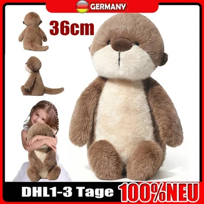 MARKENLOS Braun Otter Plüschtier 36cm Kuscheltier Flauschig Stofftier Geschenk für Kinder