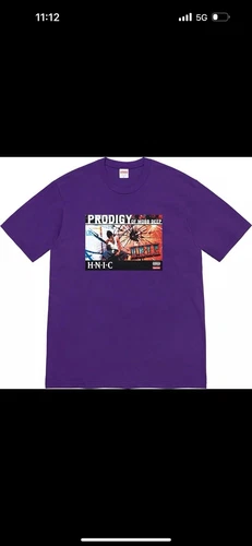 T shirt Supreme HNIC violet taille M prodige mobb profond neuf ! SS21