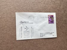 Belgian Congo 1960 FFC (WW-65) +SABENA Boeing Intl +Leopoldville to Rome Italy
