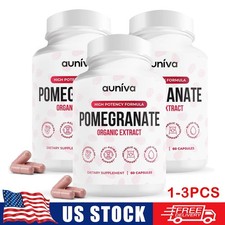 1/3X Auniva Pomegranate Extract Capsules High Potency Antioxidant Supplement US 