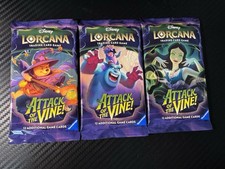 Disney Lorcana Set 13 Attack of the Vine Booster Pack Art Set 3 Sealed Packs
