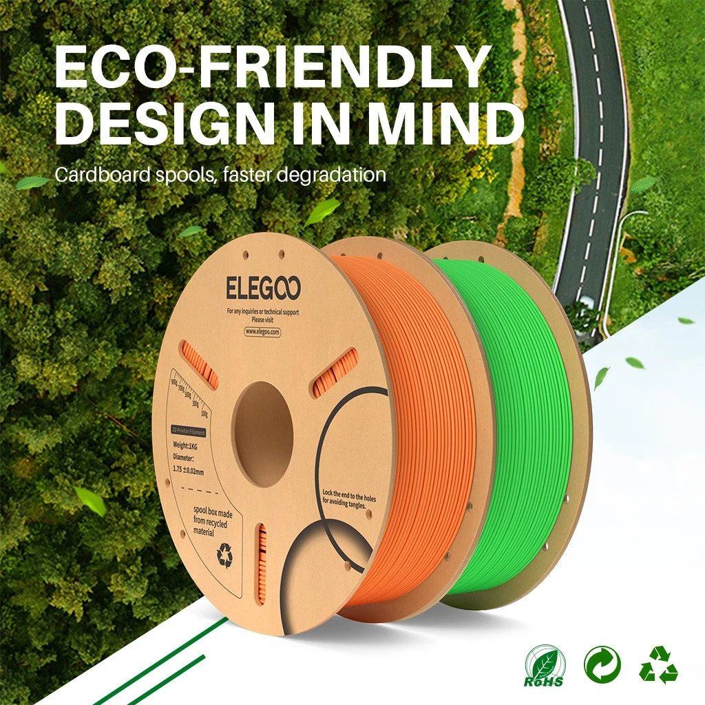 【Buy 5 Pay 3 】ELEGOO 3D Printer Filament PLA/PLA+/Matte/PETG Silk Lot 1.75mm 1KG