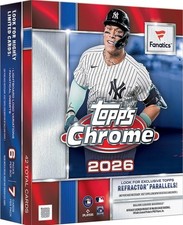 2026 TOPPS CHROME Baseball FANATICS MEGA BOX (42 Cards) MLB New Presale QTY