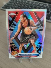 2023-24 Topps Chrome #66 ... Allen Iverson Prism Refractor ... 76ers