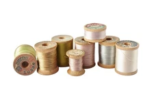 Vintage Pure SILK THREAD  - 8 Spool Lot - Belding - Corticelli