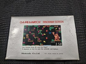 1983 Nintendo Game & Watch Panorama Screen Donkey Kong Jr CJ-93 NICE CONDITION 