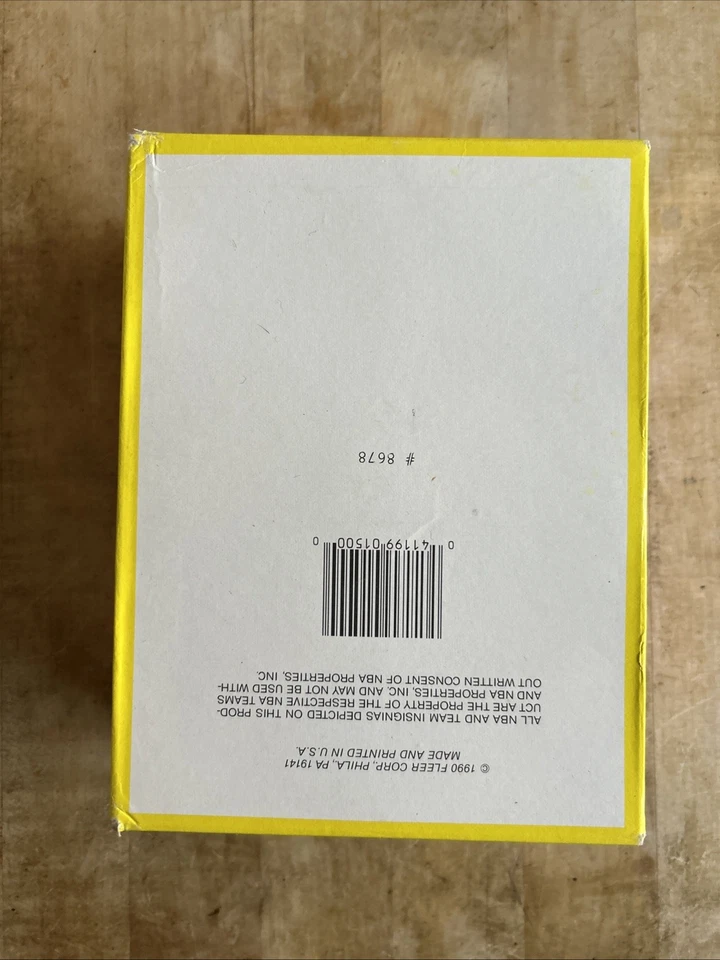 Tarjetas fotográficas de jugador de baloncesto Fleer 1990 caja de cera 36 paquetes sellados Foto 4 de 4