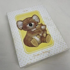 Vintage 80s Critter Sitters Boxed Stationery Koala 66 Sheets 21 Envelopes