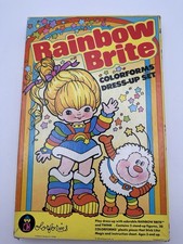 Vintage 80s Rainbow Brite Twink Dress-Up Colorforms Toy Playset Hallmark 1983