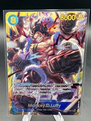 One Piece CCG Monkey.D.Luffy OP11-118 a Fist of Divine Speed SEC
