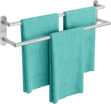 Towel Rack for Bathroom, Double Towel Bar 24Inch, Stainless Steel Bathroom Towel