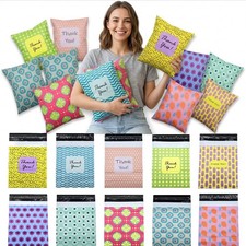 30-1000pcs Poly Mailers 2.4Mil Plastic Shipping Bags Envelopes Designer Prints