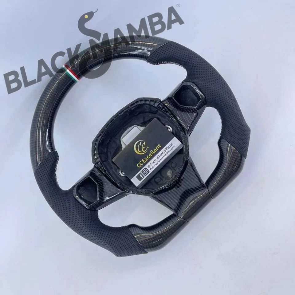 For 2012-2022 Lamborghini Aventador Custom Real Carbon Fiber Steering Wheel Foto 4 de 4