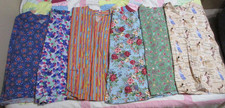 Lot Of 6 Medical Scrubs Handmade Scrub Tops Womens Size Small Colorful Patterns