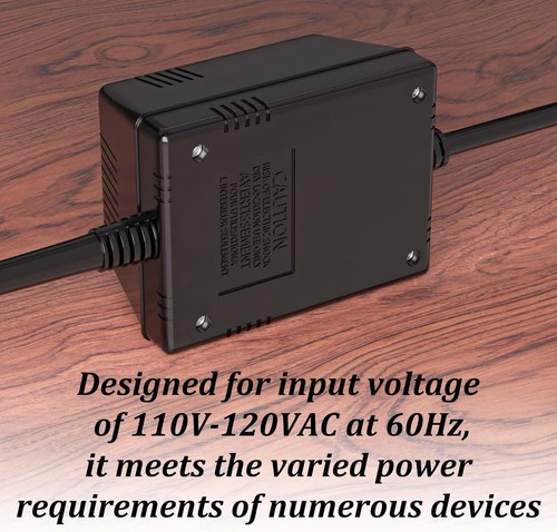 18.5VX2 500mA AC Mini 3 Pin Power Adapter Compatible with Behringer black - Afbeelding 2 van 7