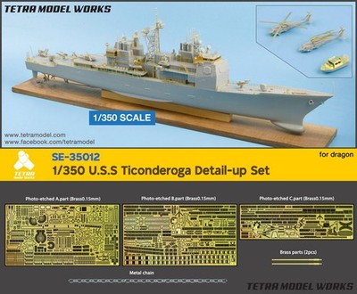 Tetra Model Works 1/350 USS Ticonderoga Detail Set for Dragon Kit