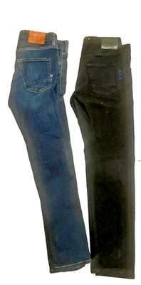 2 Scotch & Soda Jeans Lot W31 L32 Amsterdam Blauw La Boquerie Blue & Black