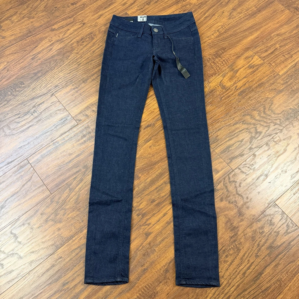 G-Star Femme Jean 3301 Mid Skinny Ankle, Bleu (Worn in moss D20059-C051-C777), 25W / 30L