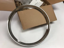 New set of (4) 16" stainless wheel trim rings smooth 40s 50s style 1279680S