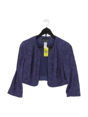 Alex Evenings Damen Strickjacke UK 12 blau andere mit Polyester, Elasthan Cardigan