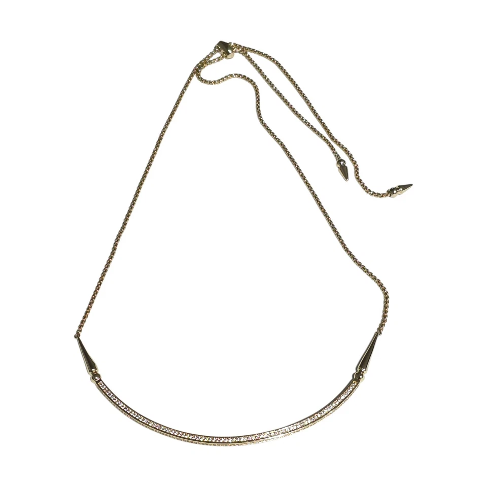 Gargantilla Kendra Scott Scottie Gunmetal con Cristales Collar Convertible Ajustable Foto 3 de 4