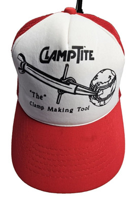 Vintage Clamptite Mesh Snap Back Trucker Cap Medium/Large 7-7 5/8