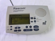 Reecom R-1650 Weather Alert Alarm Clock Radio Tested NOAA S.A.M.E. No Adapter