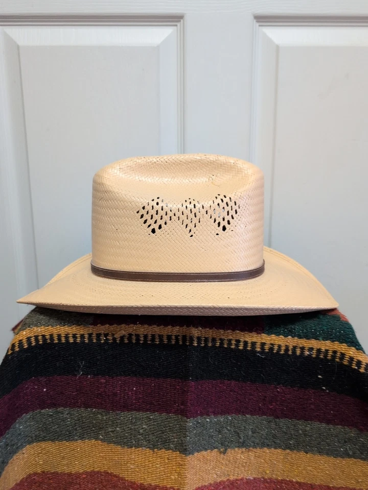 Wrangler Summer. Vaquero. Sombrero 10 X Talla 7 Western Cuero Hat Band  Foto 2 de 4