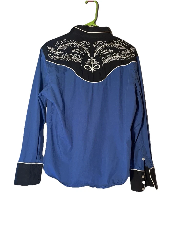 Camisa de hombre Coofandy Western bordada manga larga botón a presión L #15 Foto 2 de 4