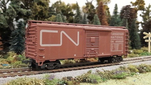 * 1/87 HO * Accurail * 40' Canadian Nation AAR Single-Door Steel Boxcar 486520 * | Zustand: Used