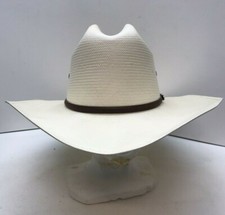 Resistol Western Cowboy Straw Hat Self Conforming Shantung Panama Oval Long 7