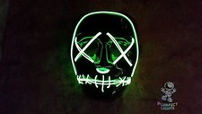 THE Original Light Up PURGE Rave Party Festival Halloween Costume Handmade Mask 
