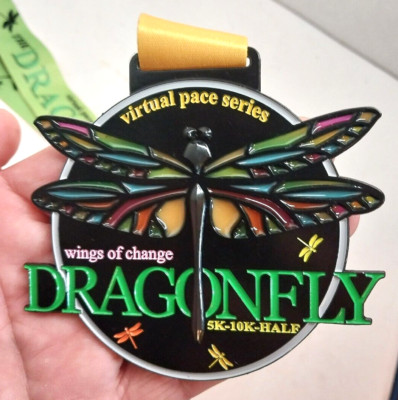 DRAGONFLY WINGS OF CHANGE 5K/10K/HALF VIRTUAL PACE SERIES VIRTUAL RUN MEDAL