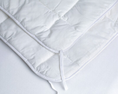 Warmes Wollbettdecke Quilt Einzel Doppel Kingsize Bett weiß Baumwolle 13,5 Tog