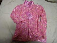 Rhc Equestrian Show Shirt Jacket Pink Flambe Holiday Shirt Xl 1x Or 2x