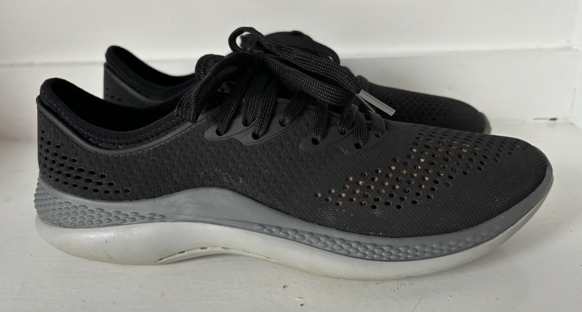 Crocs LiteRide 360 Pacer Black Slate Gray 206715 Sneakers Shoes
